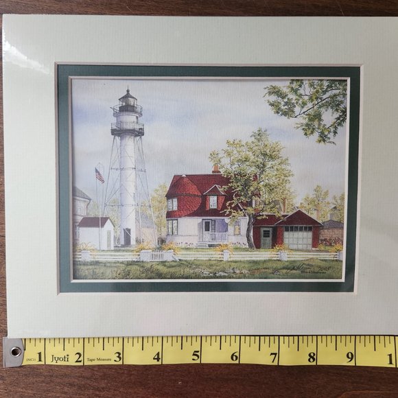 Coney Island NY Signed Lighthouse Print by Mark Sherman - Picture 2 of 5